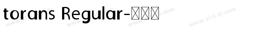 torans Regular字体转换